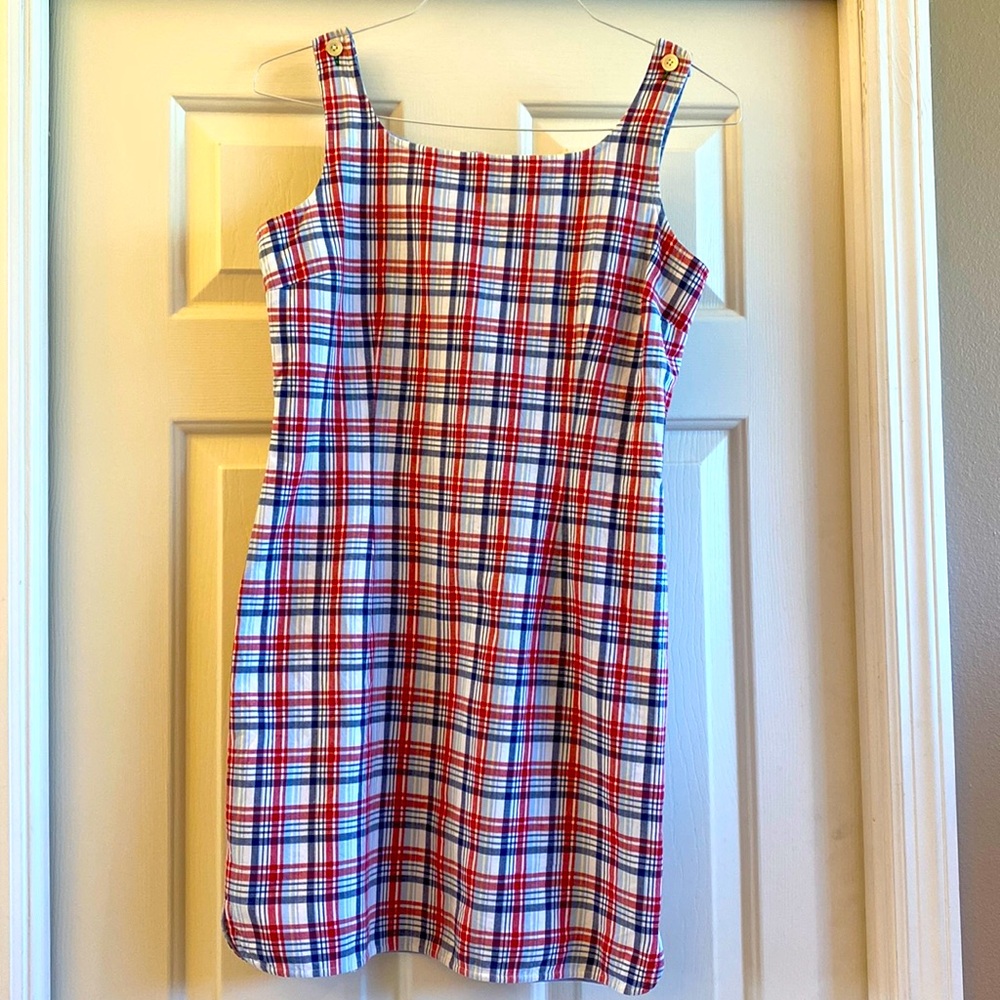 Tommy Hilfiger red white and blue summer shift dress, 4